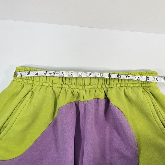 Nike Sportswear Color Clash Fleece Shorts Green/Violet DR9856-321 Men's Size XL - Picture 5 of 7